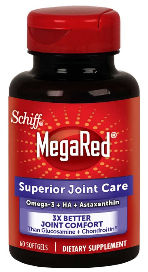 mega red joint care|Schiff MegaRed Superior Joint Care, 60 Softgels .